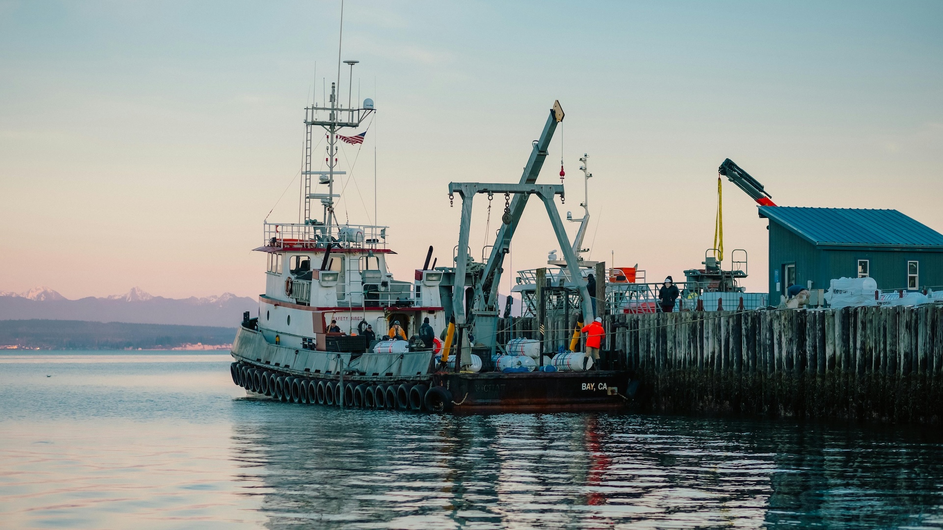 Fishing boat in the harbor