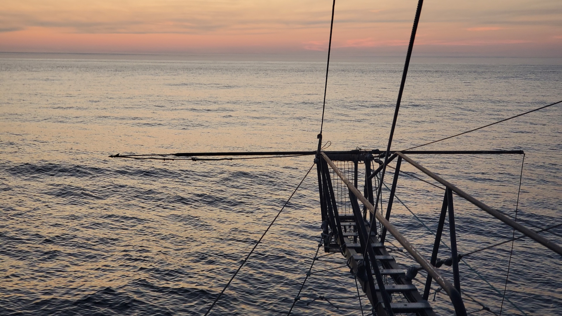 Harpoon platform at dusk